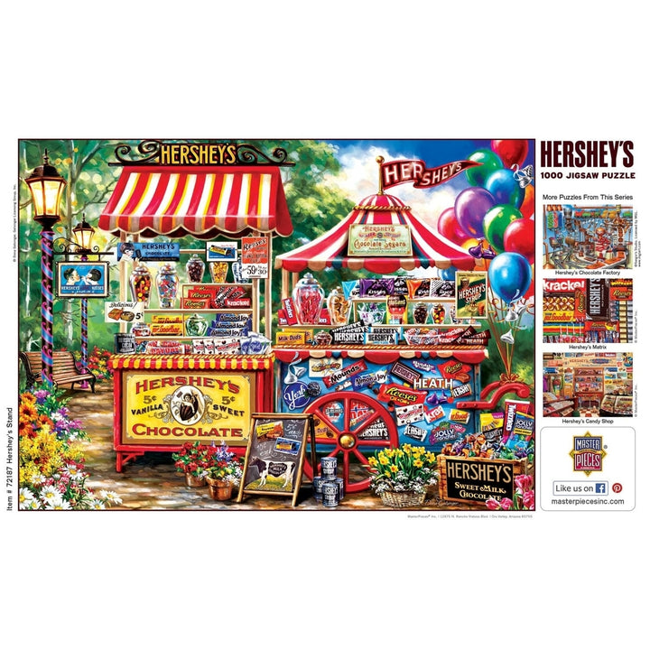 Hersheys 1000 Piece Jigsaw Puzzle MasterPieces Chocolate Lovers Recycled Material Image 4