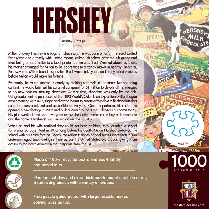 Hersheys 1000 Piece Jigsaw Puzzle Vintage Chocolate Lovers Fun Family Game Image 3