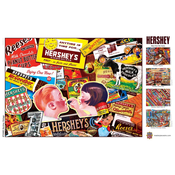 Hersheys 1000 Piece Jigsaw Puzzle Vintage Chocolate Lovers Fun Family Game Image 4