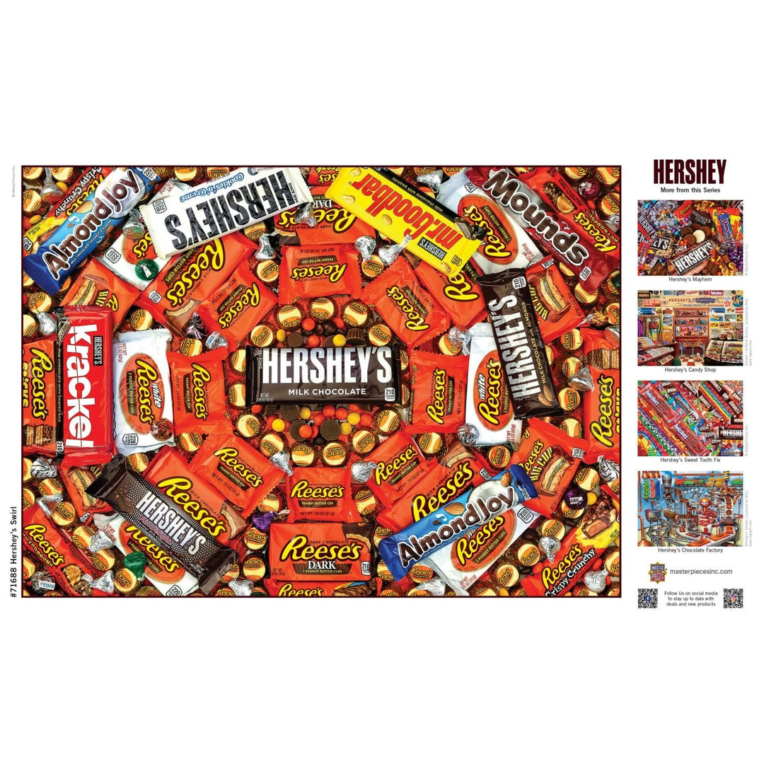 Hersheys Swirl 1000 Piece Jigsaw Puzzle Eco-Friendly Chocolate Images Image 4