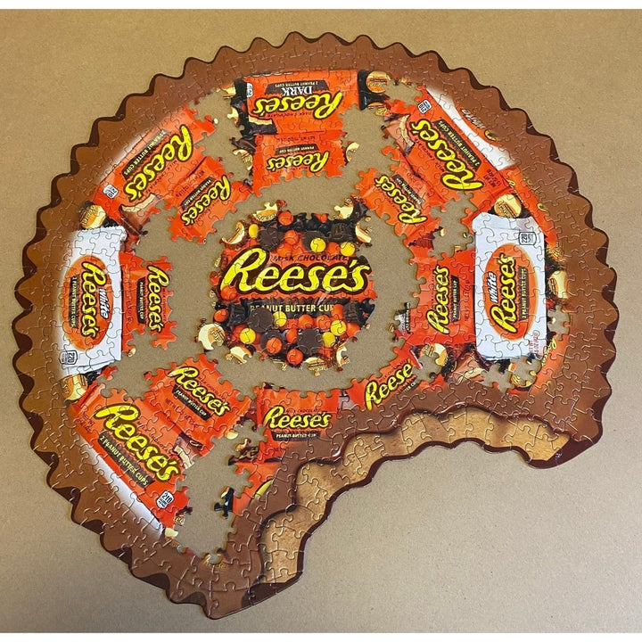 Hersheys Reeses 500 Piece Shaped Jigsaw Puzzle 23x21 Inch Eco-Friendly Chipboard Image 7