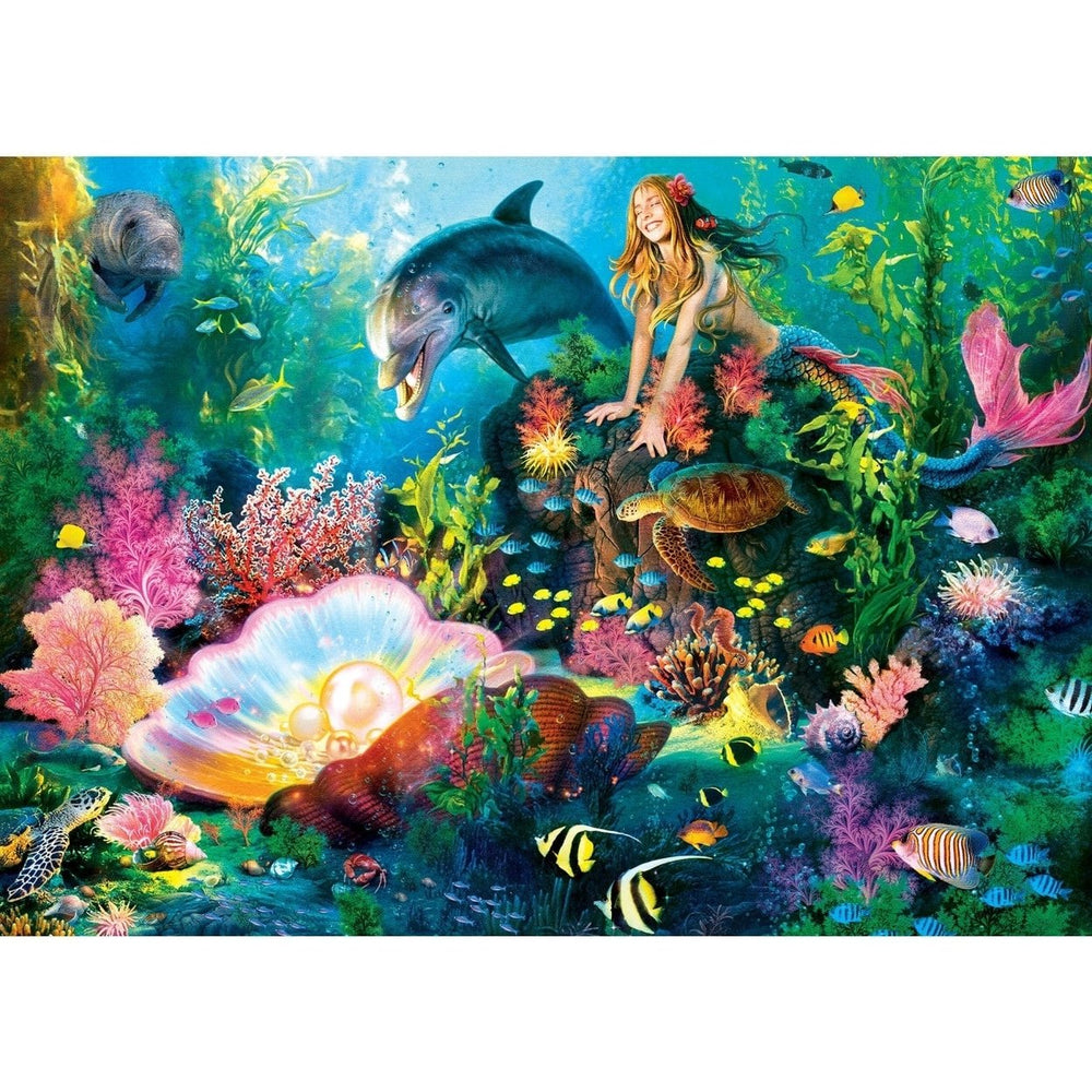 MasterPieces 500 Piece Glow-in-the-Dark Jigsaw Puzzle Hidden Images Ocean Scene Image 2