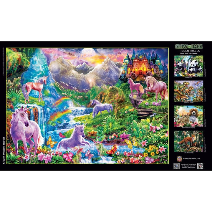 Hidden Images - Unicorns Retreat 500 Piece Jigsaw Puzzle Image 4