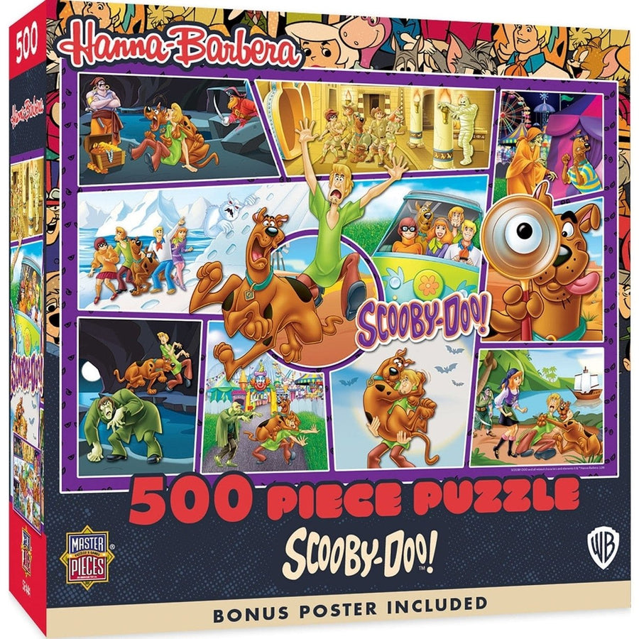 Hanna Barbera Scooby-Doo 500 Piece Puzzle Colorful Mystery Adventure Scene Image 1