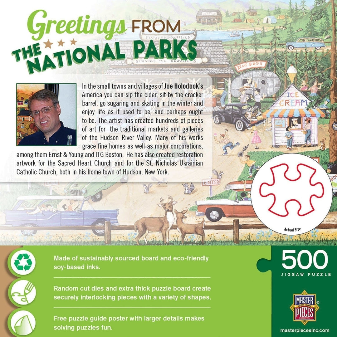 Greetings From The National Parks - 500 Piece Jigsaw Puzzle Image 3