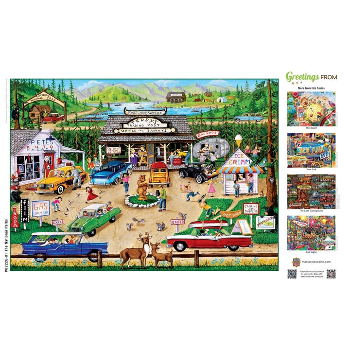 Greetings From The National Parks - 500 Piece Jigsaw Puzzle Image 4