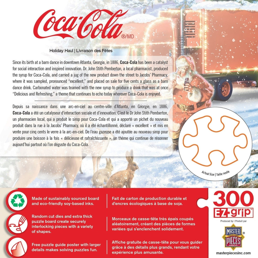 Happy Holidays - Coca-Cola Holiday Haul 300 Piece EZ Grip Jigsaw Puzzle Image 3