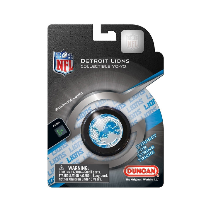 Detroit Lions Duncan Yo-Yo Collectible Beginner Trick Toy Blue and Silver Image 2