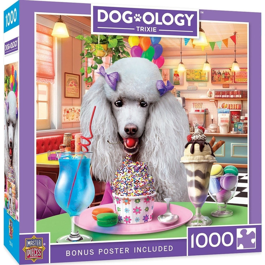 Dogology Trixie 1000 Piece Jigsaw Puzzle Eco-Friendly Candy Theme Puzzle Image 1