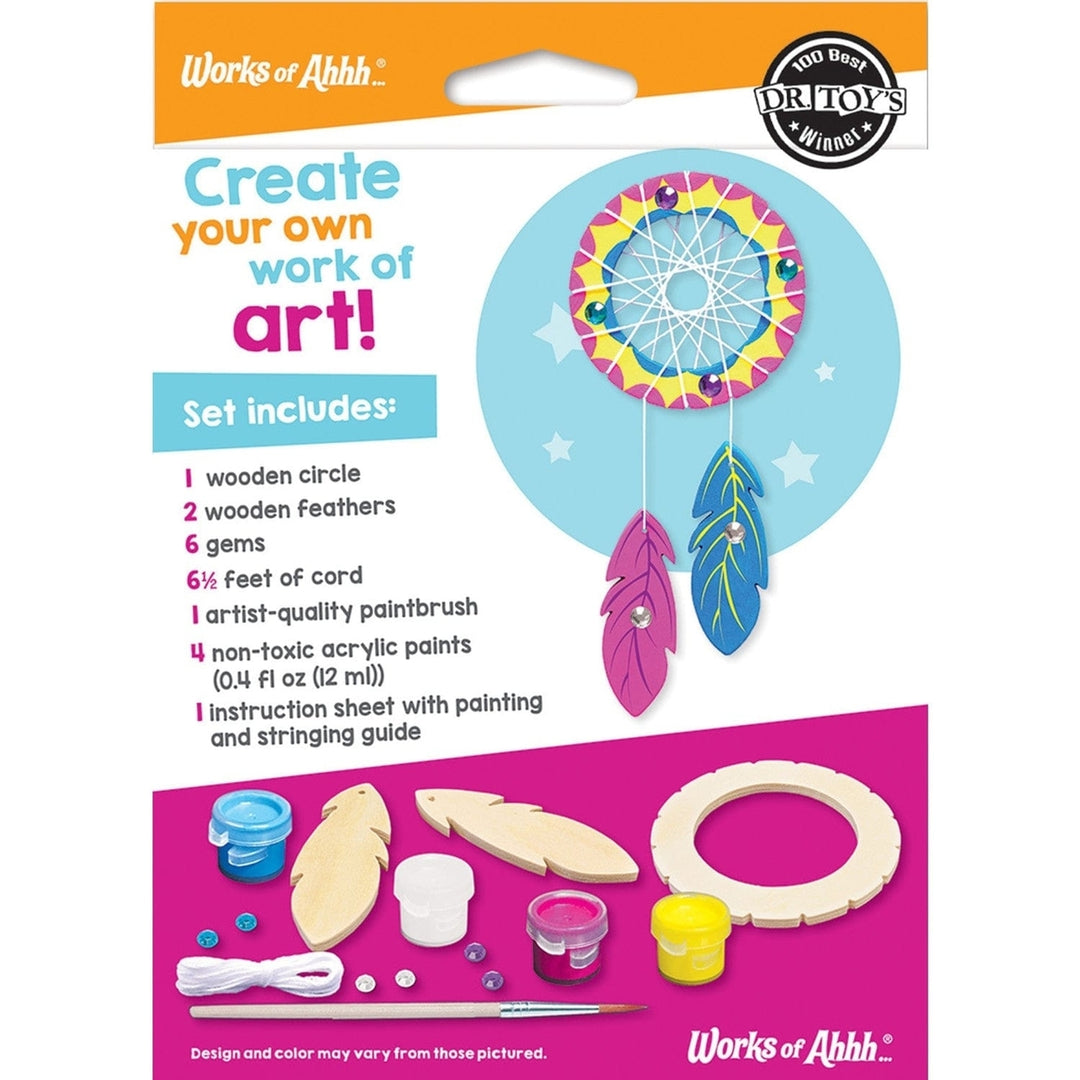 Dream Catcher Wood Craft and Paint Kit Image 3