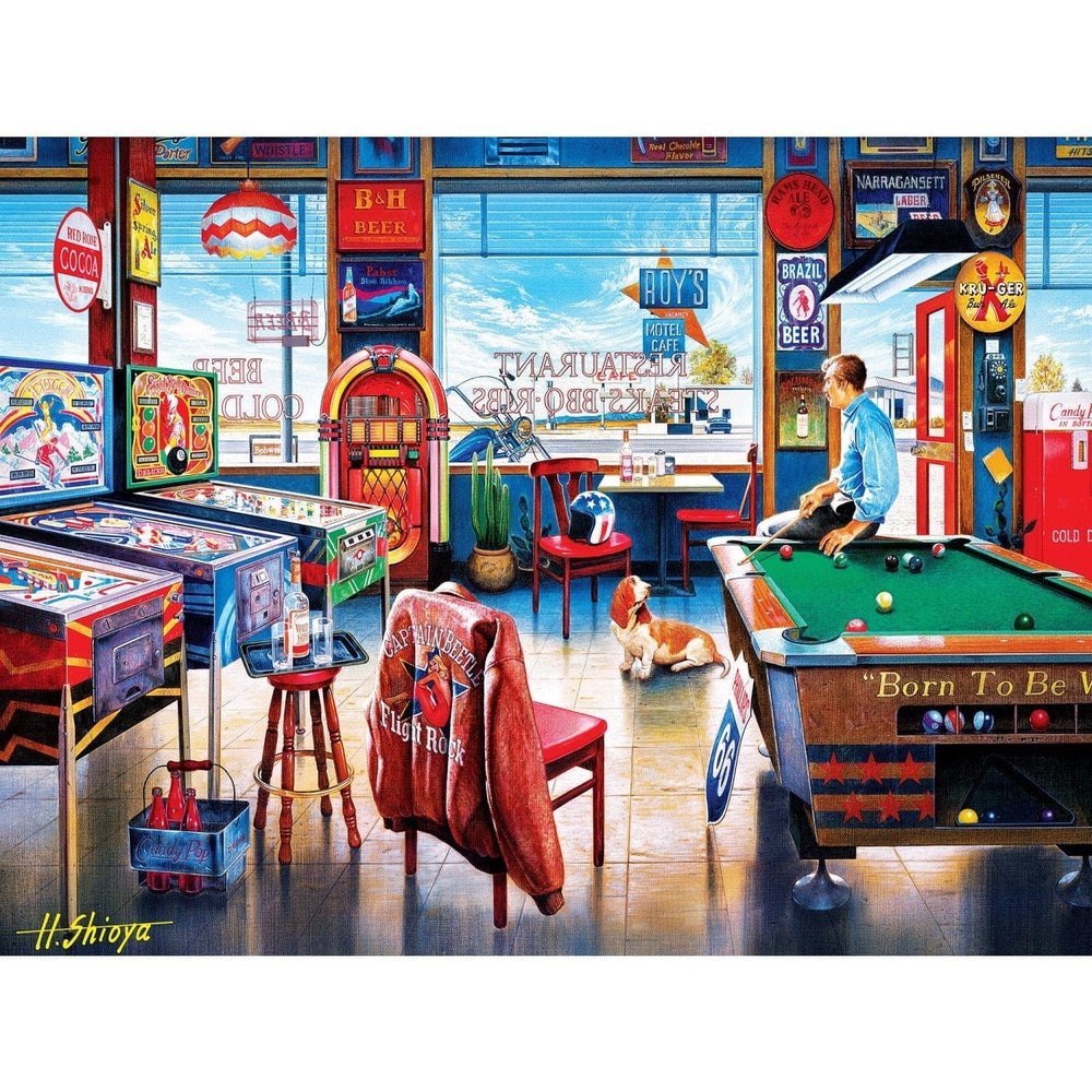 MasterPieces Drive-Ins Diners Dives 550 Piece Jigsaw Puzzle 24x18 Recycled Material Image 2