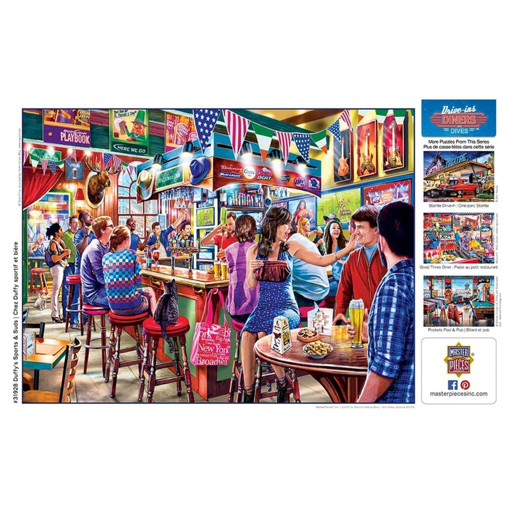 MasterPieces Drive-Ins Diners and Dives 550 Piece Jigsaw Puzzle 24x18 Recycled Image 4