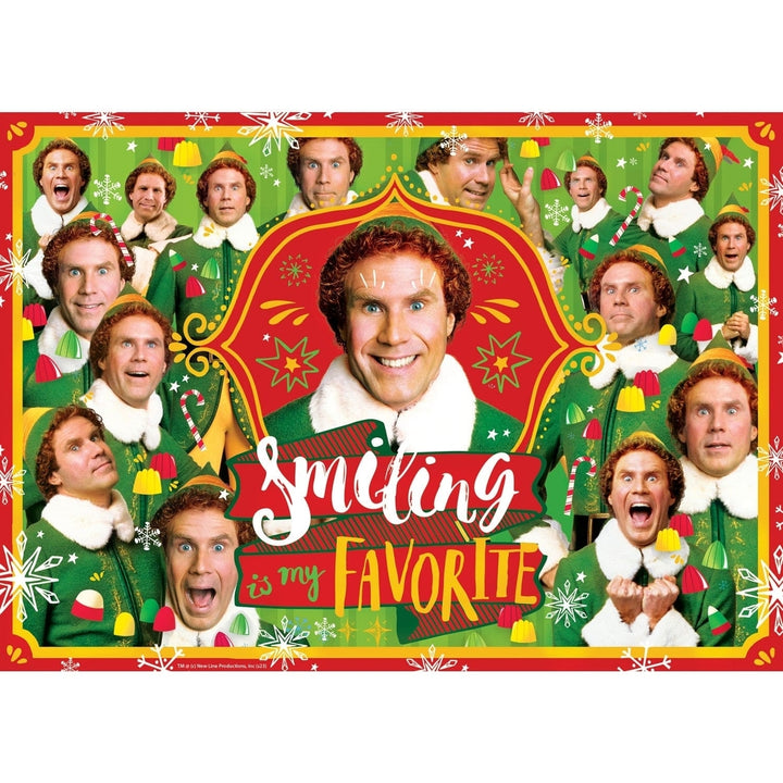 Elf 500 Piece Jigsaw Puzzle with Christmas Movie Scenes Family Fun Activities Image 2