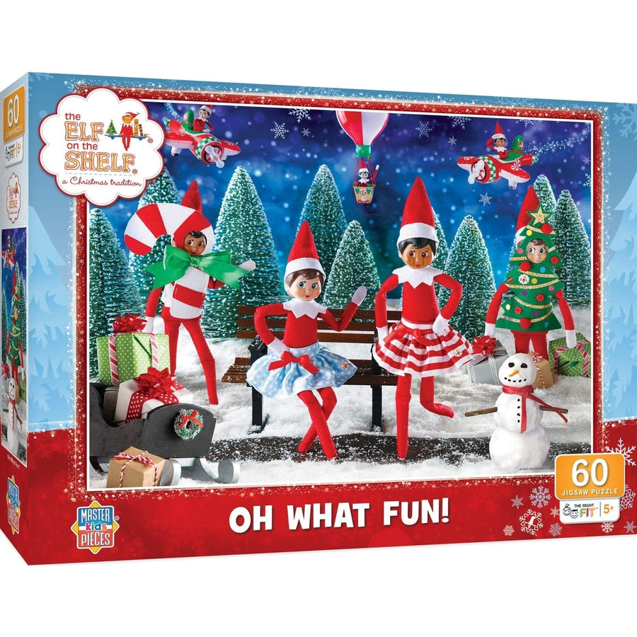 Elf on the Shelf Puzzle 60 Piece 19x14 Christmas Fun for Ages 5 Plus Image 1