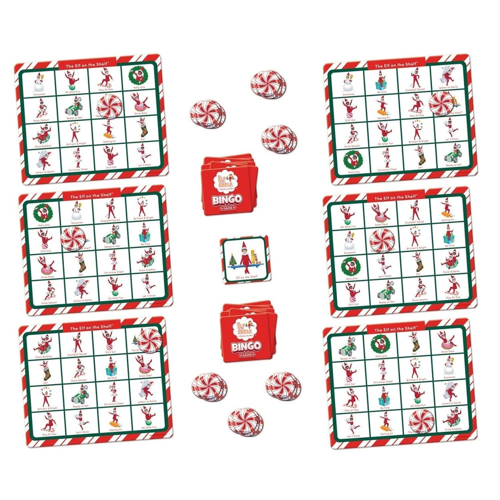 Elf on the Shelf Bingo Game Family Fun Holiday Game for 2-6 Players Ages 6+ Image 2