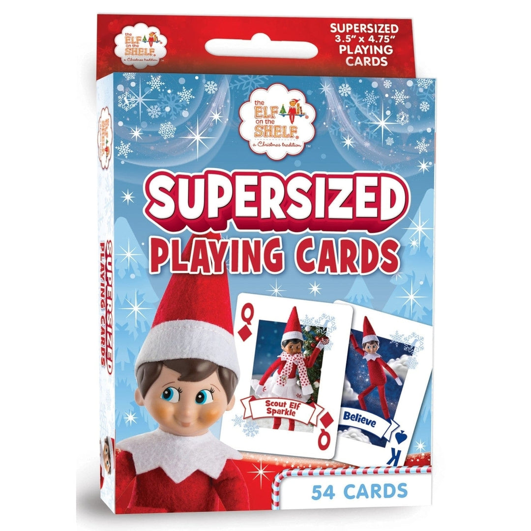 Elf on the Shelf Jumbo Playing Cards Supersized Deck for Kids Family Games Image 1