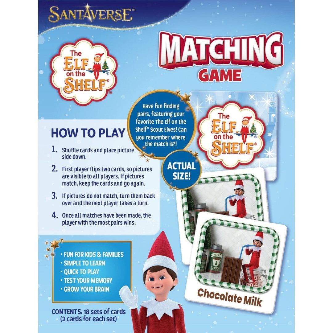 Elf on the Shelf Matching Game Family Fun Activity 36 Unique Symbols Image 3