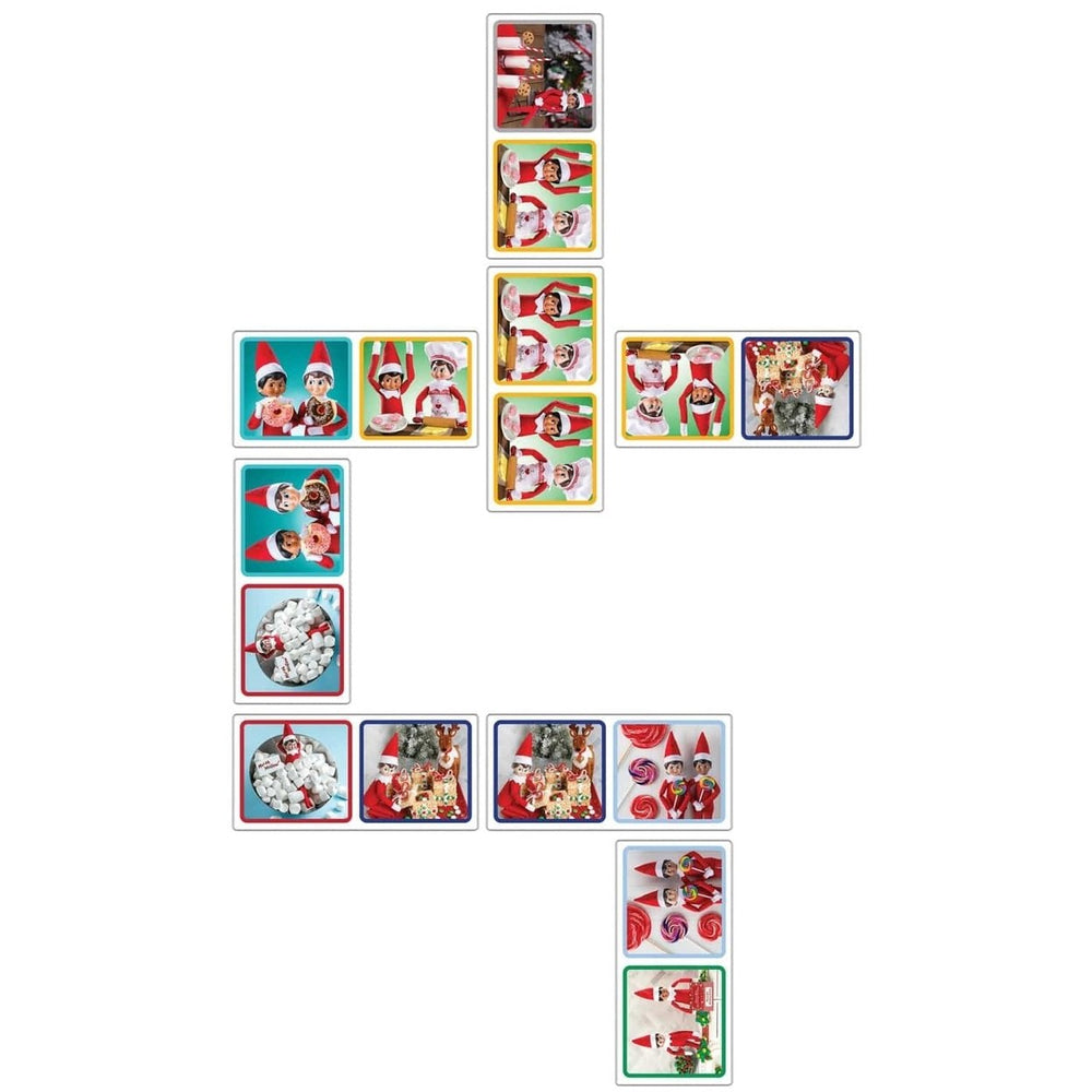 Elf on the Shelf Picture Dominoes Family Game 28 Pieces Ages 3 and Up Holiday Fun Image 2