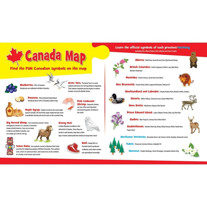 MasterPieces Canada Map Jigsaw Puzzle 60 Pieces for Kids Ages 5-10 16.5x12.75 Image 3