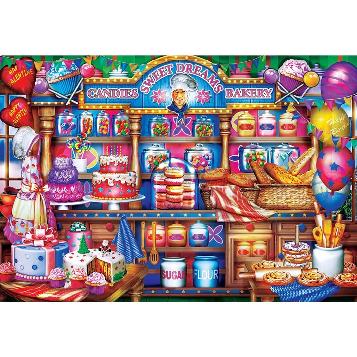 EZ Grip 1000 Piece Jigsaw Puzzle Sweet Dreams Bakery Recycled Material 34x23.5 Image 2