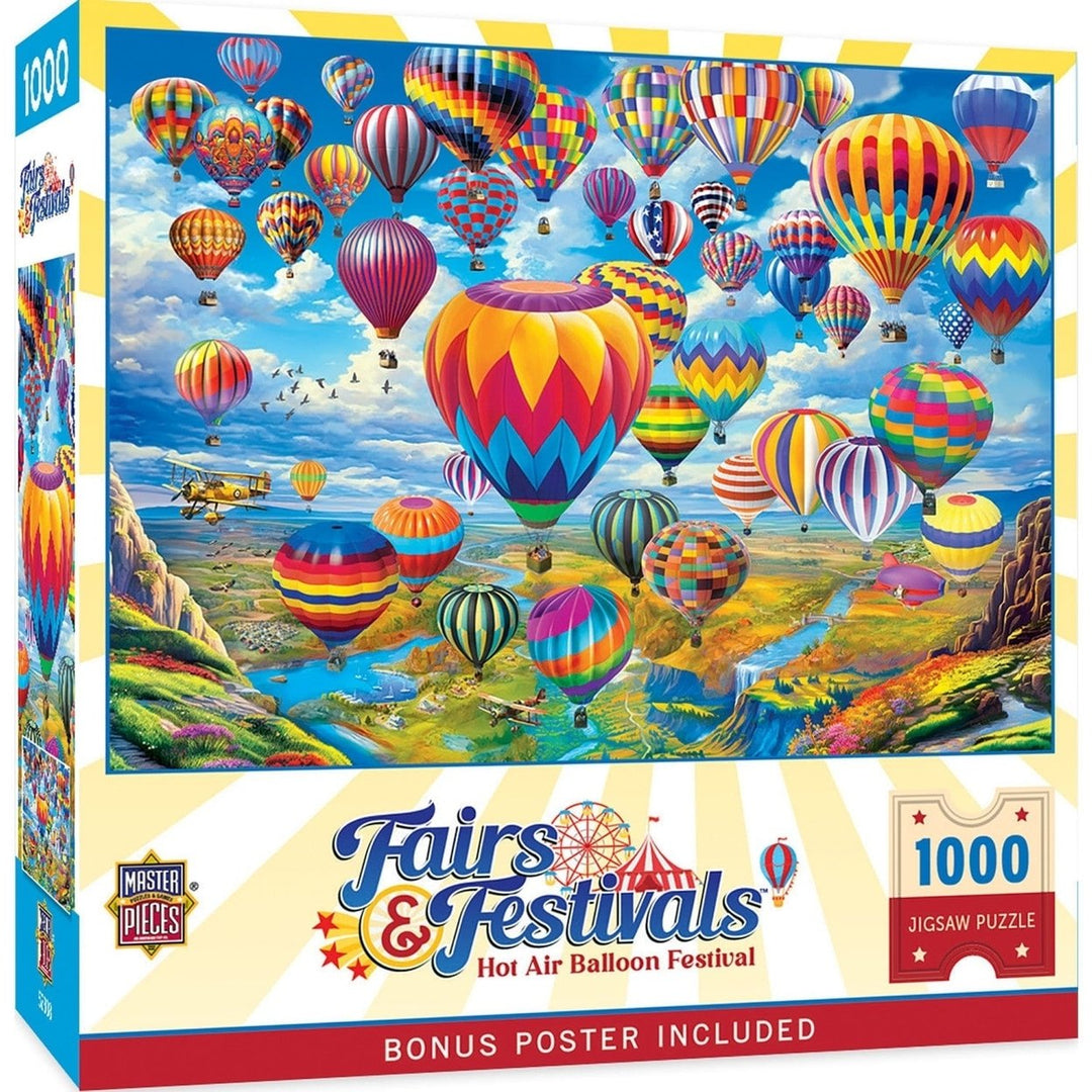 Fairs and Festivals - Hot Air Balloon Festival 1000 Piece Jigsaw Puzzle Image 1