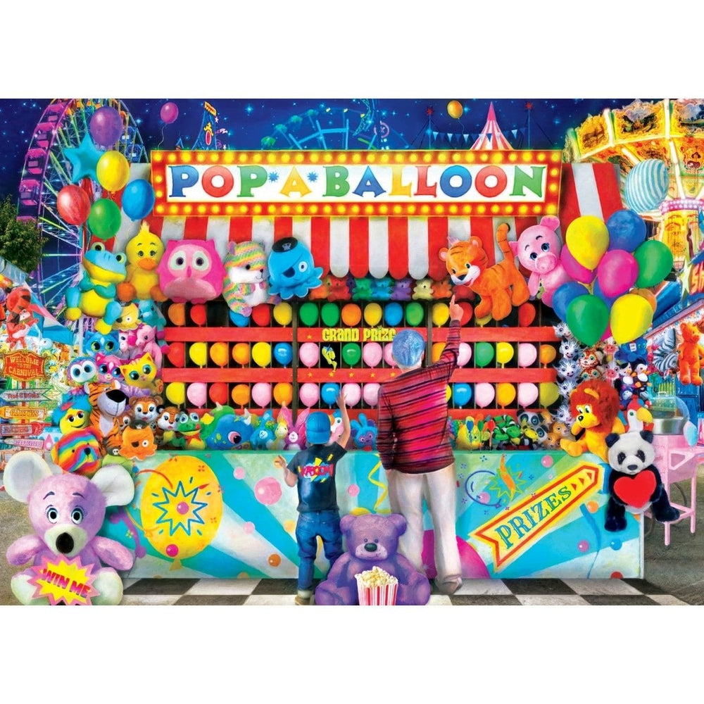 Fairs and Festivals Pop-A-Balloon 1000 Piece Jigsaw Puzzle Carnival Theme Fun Image 2