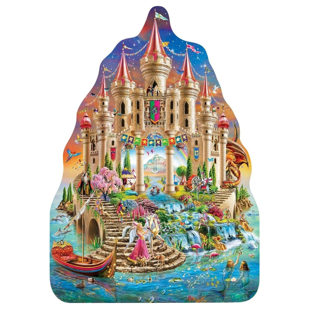 MasterPieces Fairytale Kingdom 100 Piece Shaped Jigsaw Puzzle Kids 14.25x20.16 Image 2