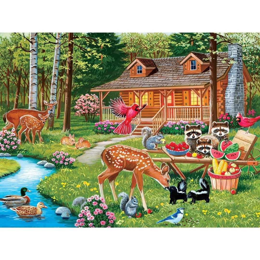 Family Time Creekside Gathering 400 Piece Jigsaw Puzzle Fun for All Ages Image 2