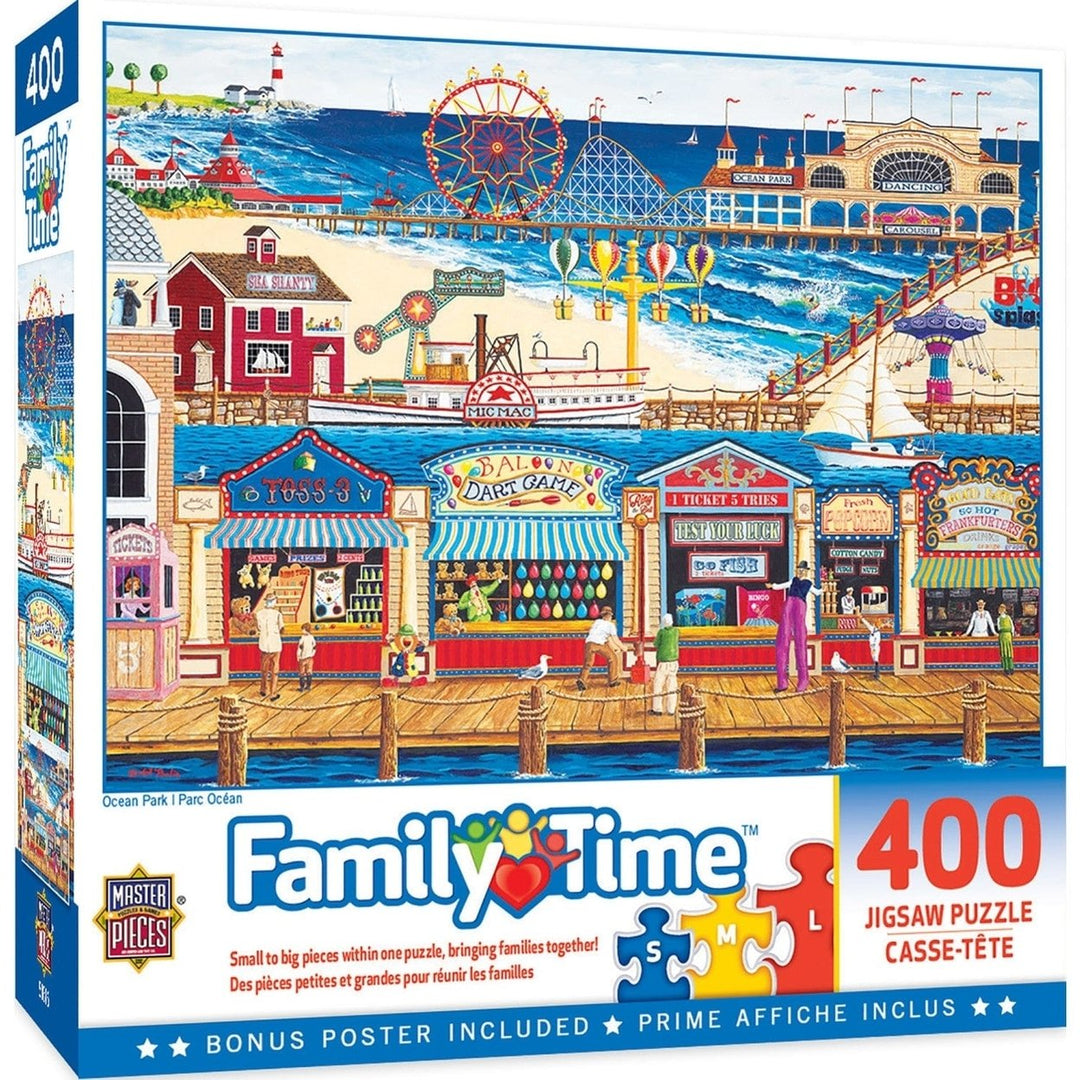 Ocean Park Jigsaw Puzzle 400 Pieces Family Hour Collection Puzzling Fun Image 1