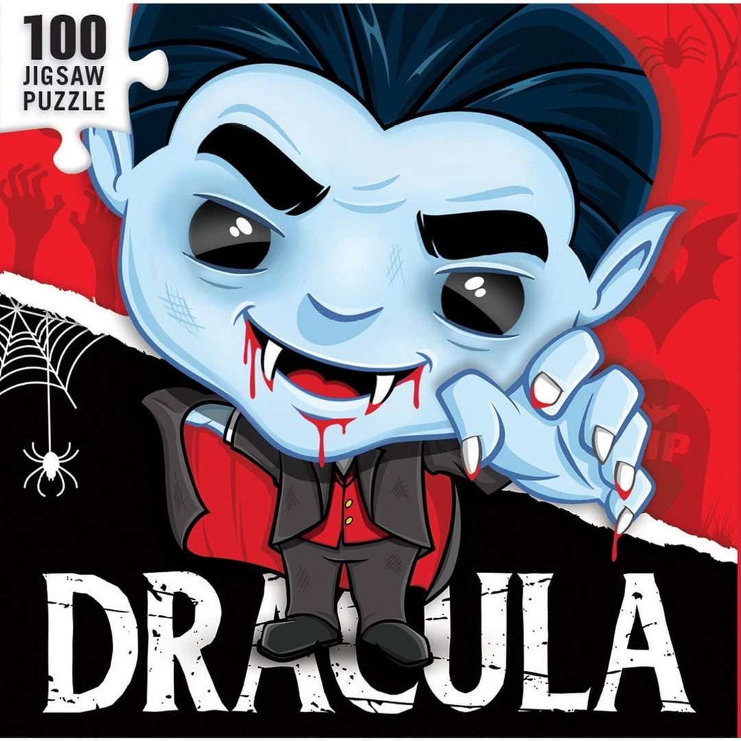 Dracula 100 Piece Jigsaw Puzzle Eco-Friendly Chibi Design for All Ages Image 3