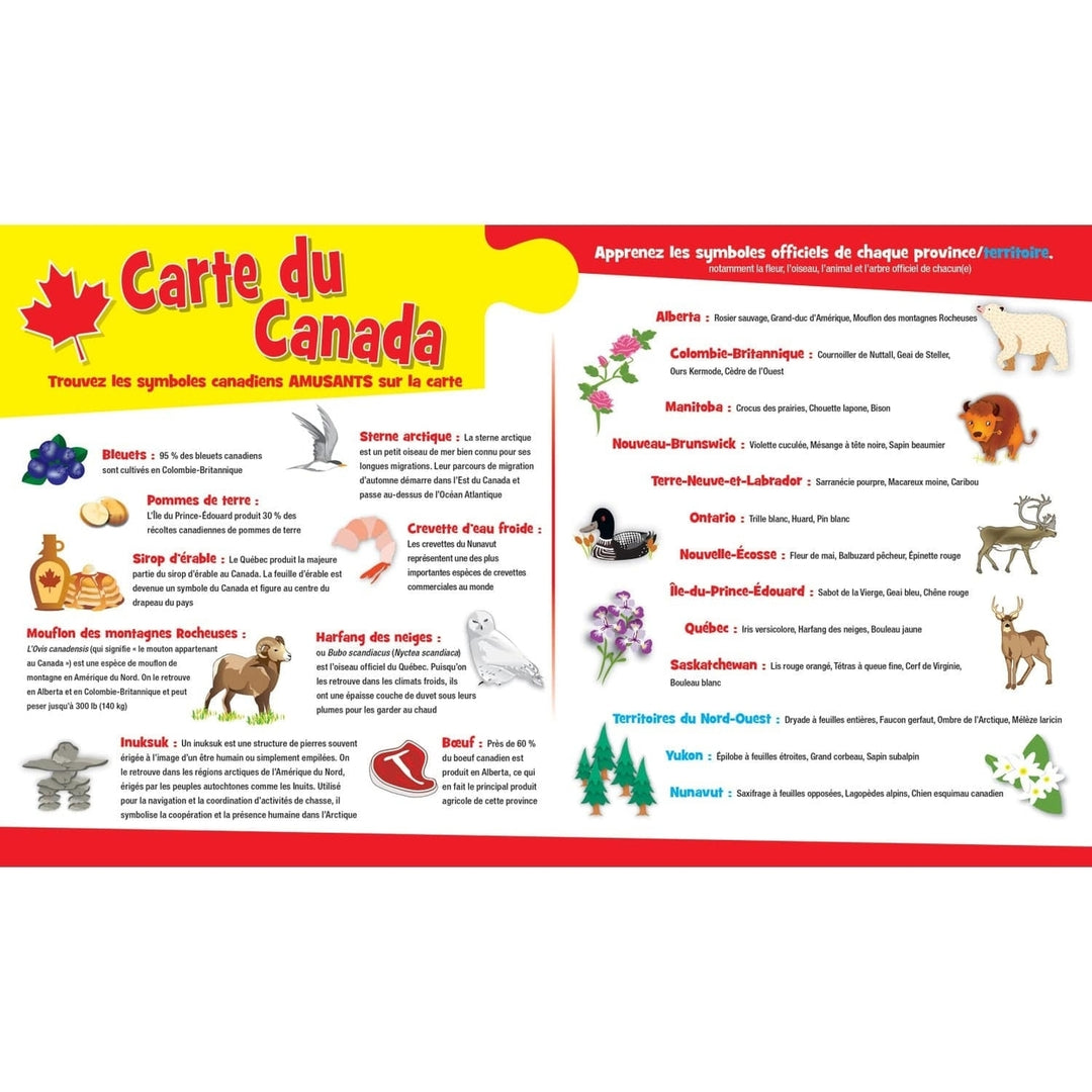 MasterPieces Canada Map 36 Piece Floor Puzzle Educational Geography Kids 24x36 Image 4