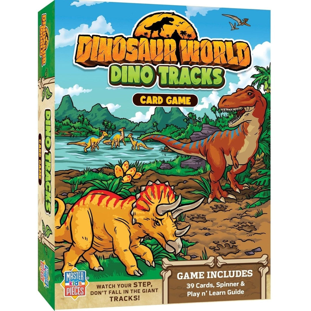 MasterPieces Jr. Ranger Dino Tracks Card Game for Kids 39 Illustrated Cards Image 1