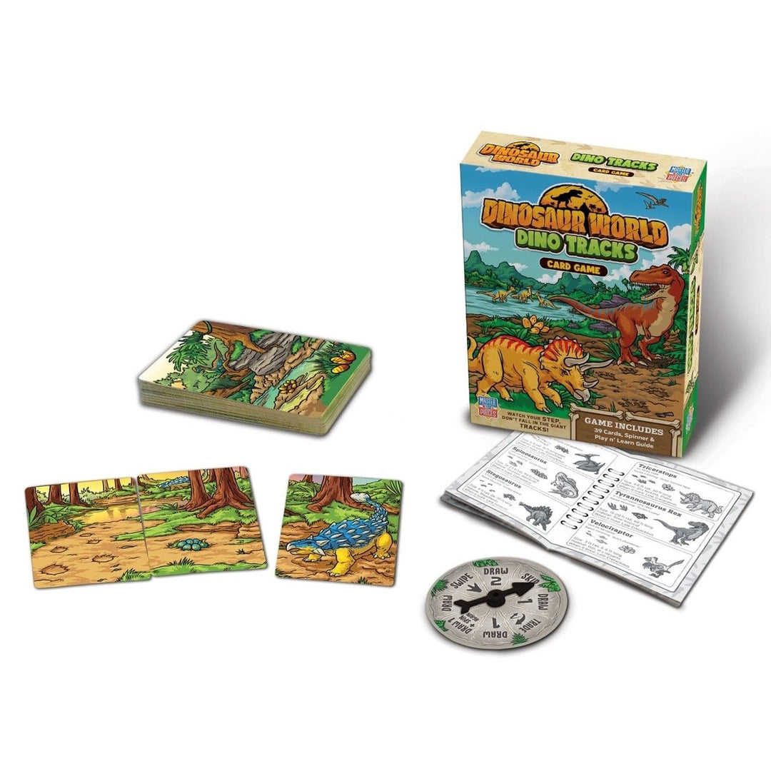 MasterPieces Jr. Ranger Dino Tracks Card Game for Kids 39 Illustrated Cards Image 2