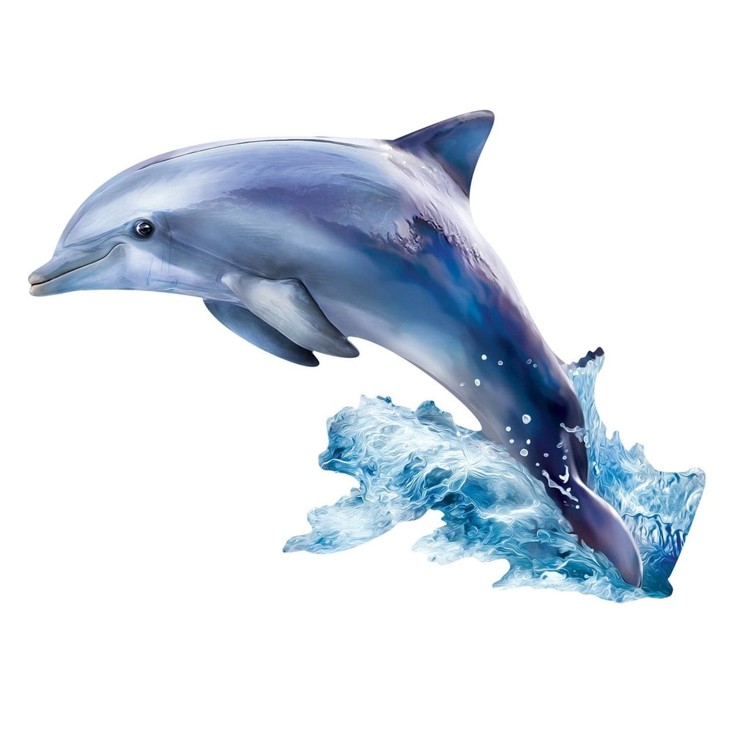 Dolphin 100 Piece Shaped Jigsaw Puzzle Eco-Friendly Photo-Realistic Marine Life Image 2