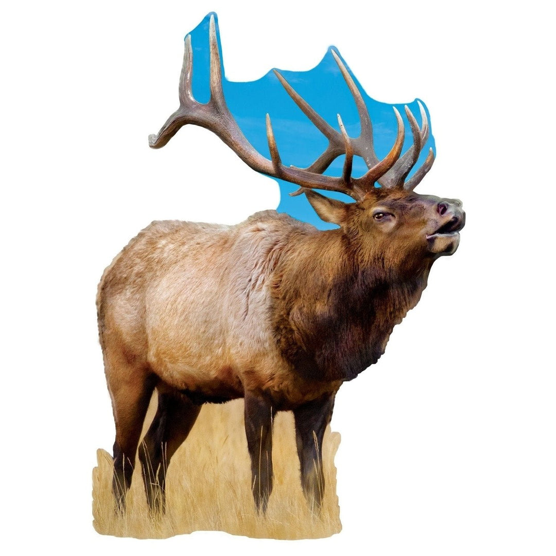 Elk 100 Piece Shaped Jigsaw Puzzle Sustainable Recycled Board North American Wildlife Image 2