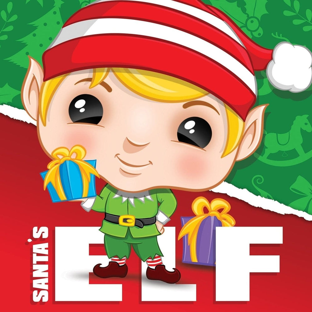 Elf 100 Piece Jigsaw Puzzle Holiday Chibi Design for Ages 6 and Up Portable Cube Image 2