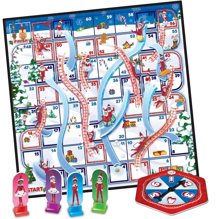 Elf on the Shelf Slides and Ladders Board Game Family Fun Ages 3 and Up Image 2