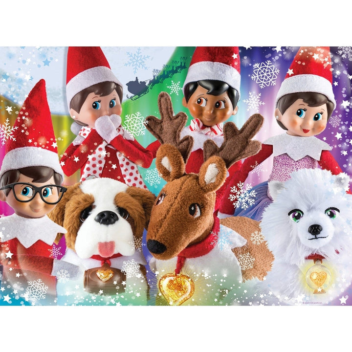 Elf on the Shelf Friends faux-Ever 100 Piece Jigsaw Puzzle 19x14 Ages 6+ Image 2