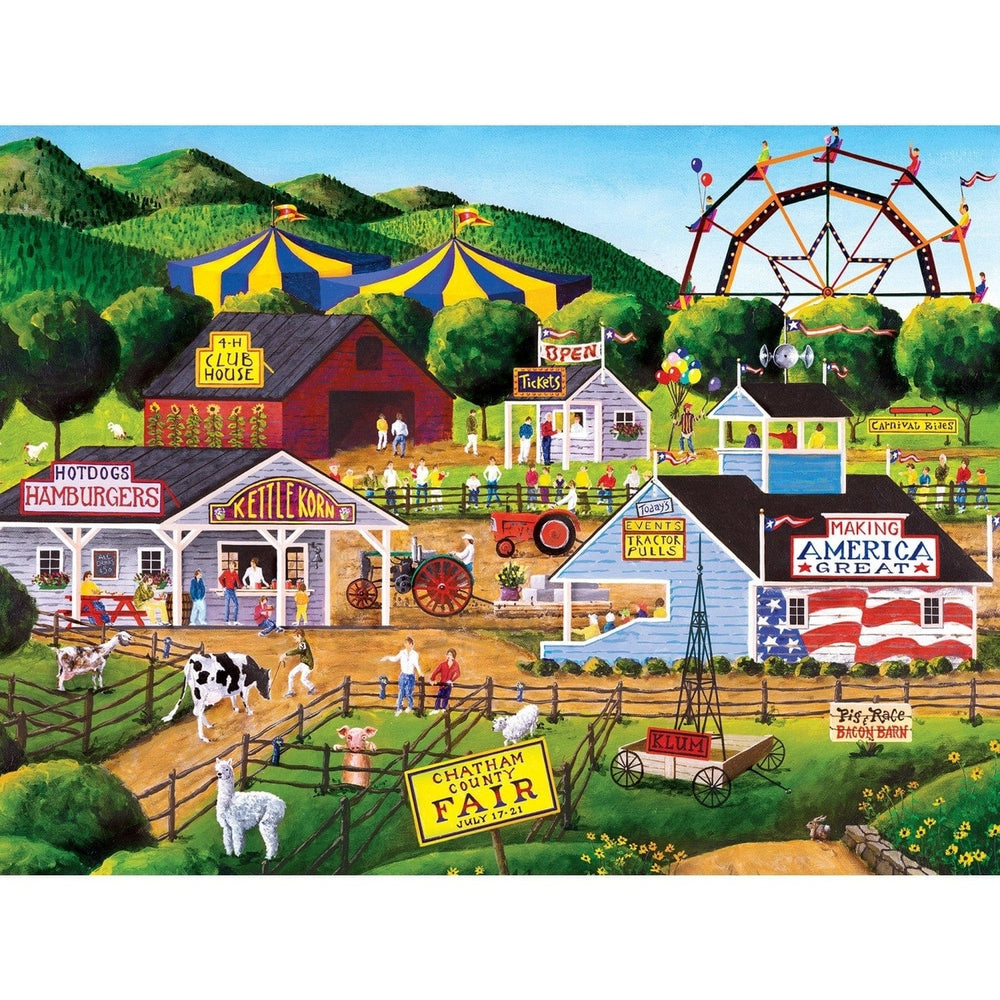 Family Time Summer Carnival 400 Piece Jigsaw Puzzle Fun for All Ages Image 2