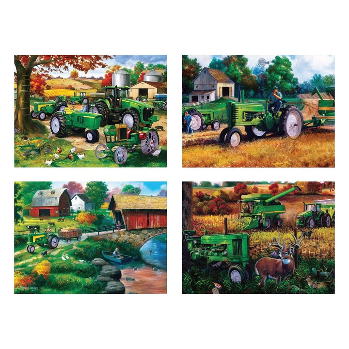 MasterPieces 500 Piece Jigsaw Puzzle 4 Pack Farm Country Tractor Scenes Image 2