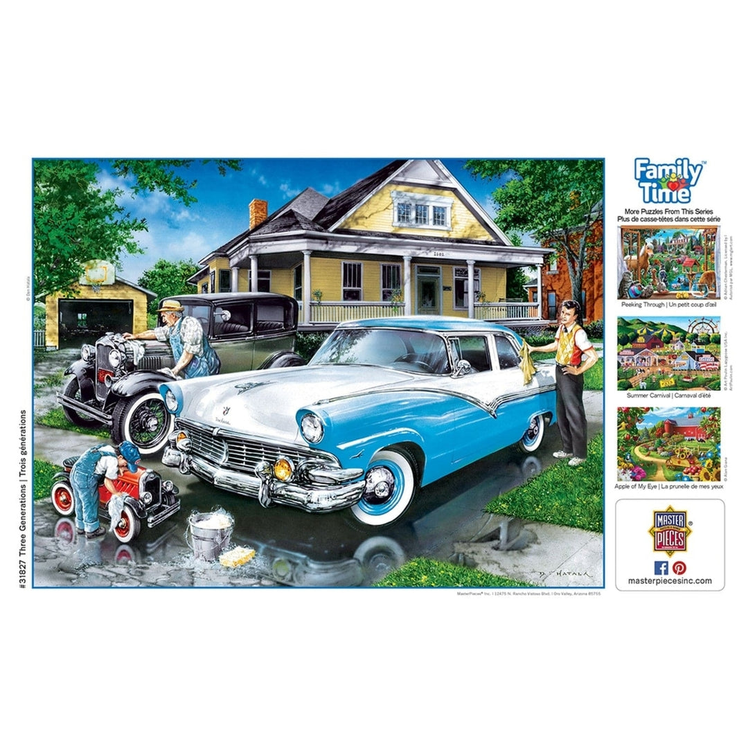 Family Time Three Generations 400 Piece Jigsaw Puzzle Family Bond Fun Game Image 4