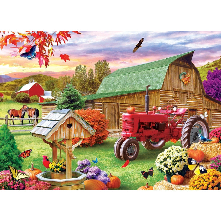 MasterPieces Harvest Ranch 1000 Piece Jigsaw Puzzle 19.25 x 26.75 Recycled Material Image 2