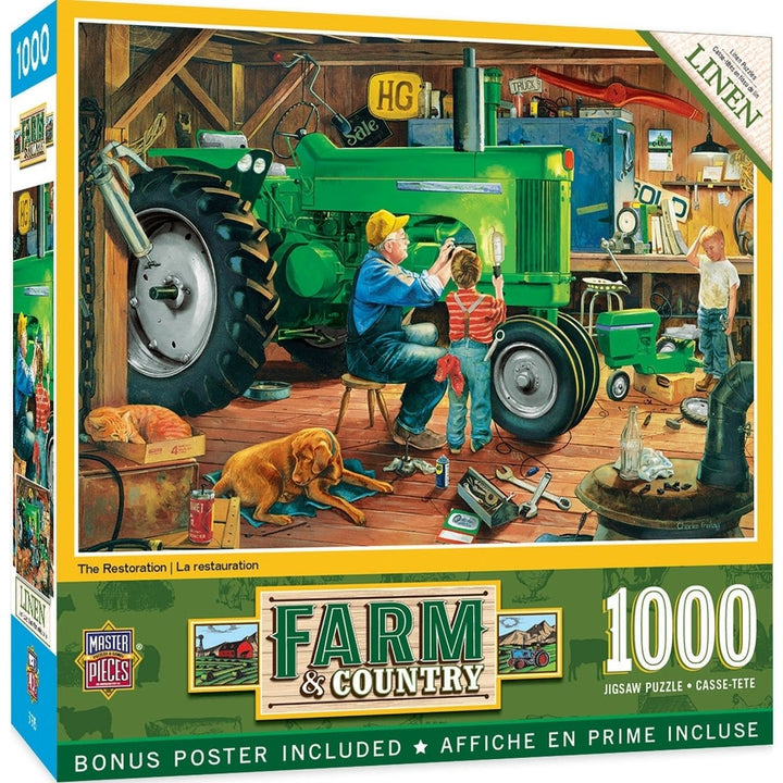 MasterPieces 1000 Piece Jigsaw Puzzle Farm and Country 19.25x26.75 Recycled Material Image 1