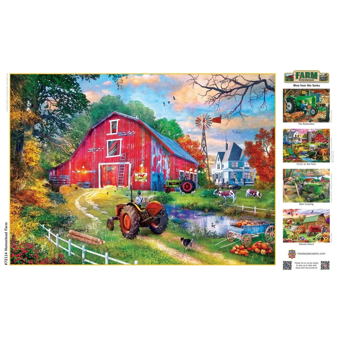 MasterPieces 1000 Piece Jigsaw Puzzle Farm and Country Homestead 19.25 x 26.75 In Image 4