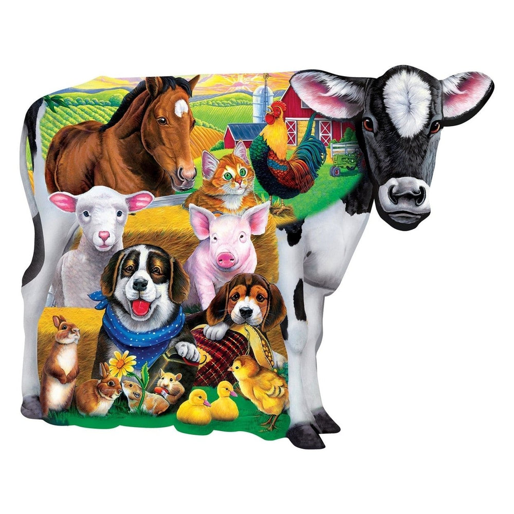 Farm Friends - 100 Piece Shaped Jigsaw Puzzle Image 2