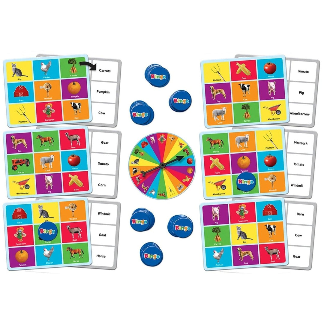 Farm Bingo Game for Kids Ages 3 and Up Family Fun Educational Match Game Image 2