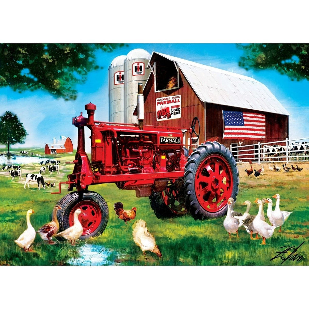 Farmall Red 1000 Piece Jigsaw Puzzle 19.25x26.75 Eco-Friendly Chipboard Image 2