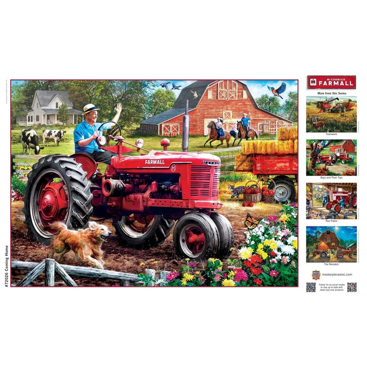 Farmall 1000 Piece Jigsaw Puzzle Model H 19.25 x 26.75 Recycled Chipboard Image 4