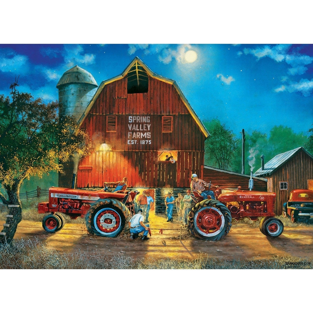 Farmall Jigsaw Puzzle 1000 Piece International Harvester 856 Tug-of-War 19.25"x26.75" Image 2