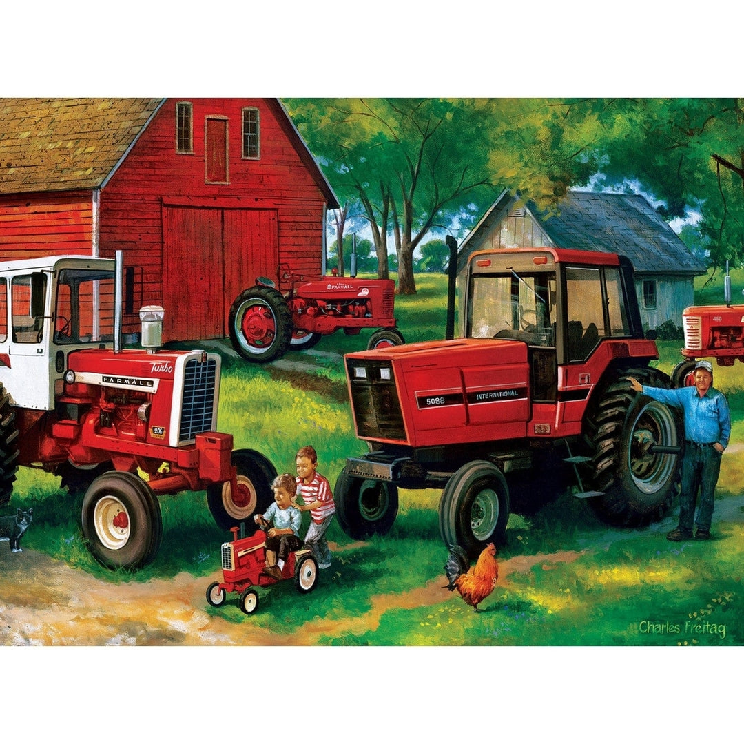 Farmall 4-Pack 500 Piece Jigsaw Puzzles Eco-Friendly Tractor Farm Scenes Image 3